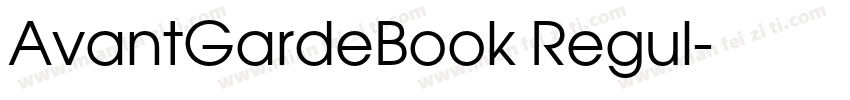 AvantGardeBook Regul字体转换